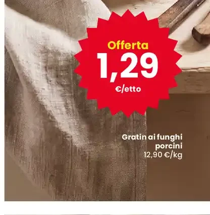 Gratin ai funghi porcini