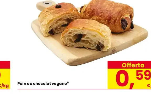 Pain au chocolat vegano