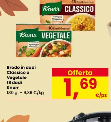 Brodo in dadi classico o vegetale
