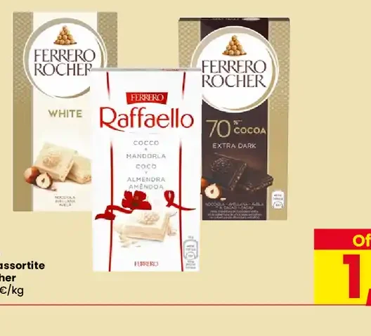 Tavolette di cioccolato assortite