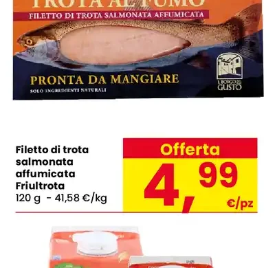 Filetto di trota salmonata affumicata