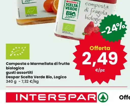 Composta o marmellata di frutta biologica