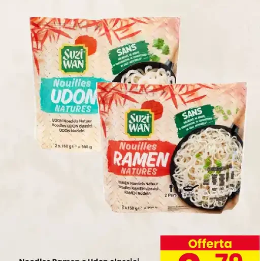Noodles ramen o udon