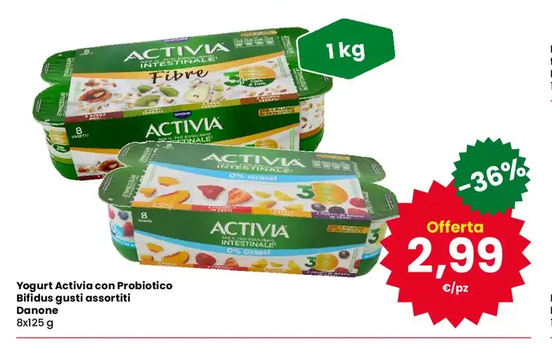 Yogurt Activia con probiotico