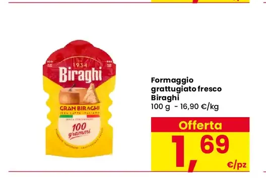 Formaggio grattugiato fresco