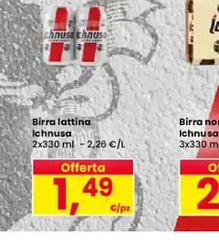 Birra lattina Ichnusa