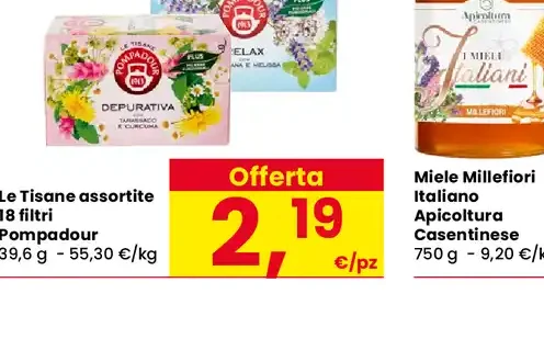 Le Tisane assortite 18 filtri Pompadour