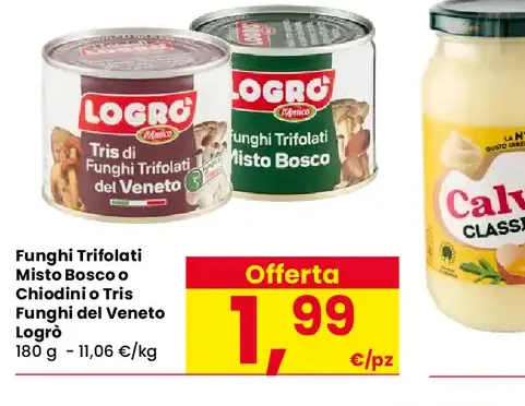 Funghi Trifolati Misto Bosco o Chiodini o Tris Funghi del Veneto Logrò