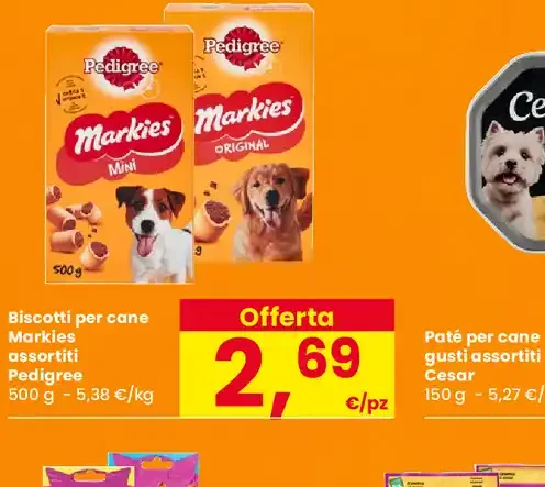 Biscotti per cane Markies assortiti Pedigree