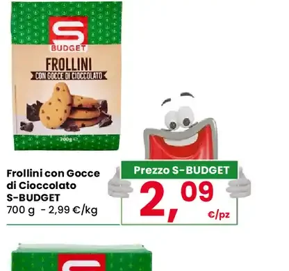 Frollini con gocce di cioccolato S-Budget