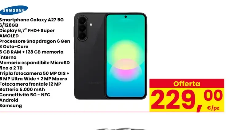 Smartphone Galaxy A27 5G 6/128GB