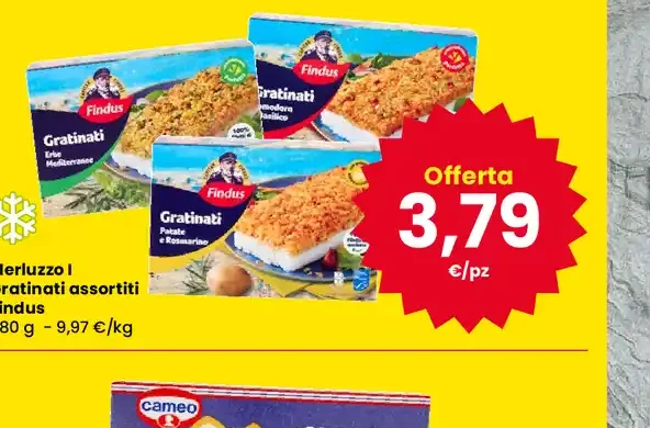 Merluzzo gratinato assortito
