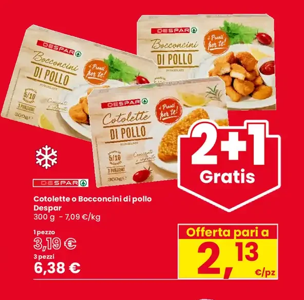 Cotoletta o bocconcini di pollo