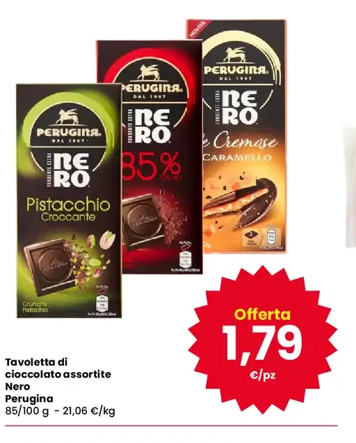 Tavoletta di cioccolato assortite Nero