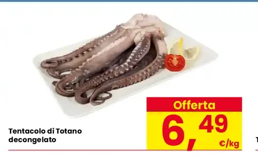 Tentacolo di Totano decongelato