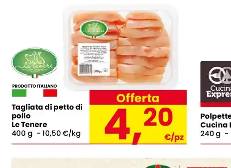 Tagliata di petto di pollo Le Tenere