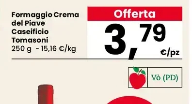 Formaggio Crema del Piave Casificio Tomasoni
