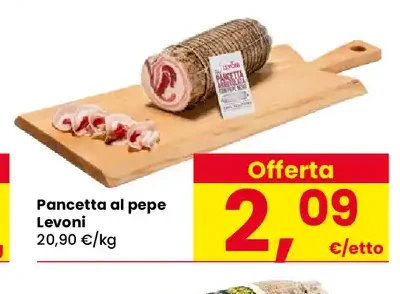 Pancetta al pepe Levoni