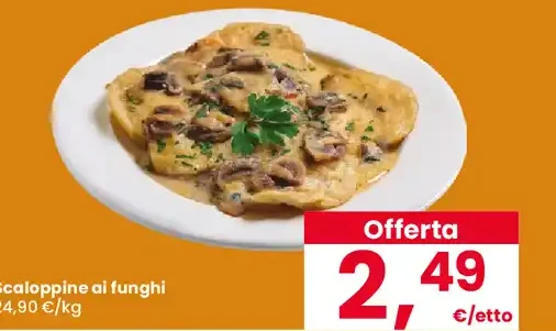 Scaloppine ai funghi