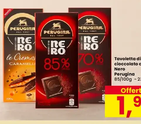 Tavoletta di cioccolato assortite Nero Perugina