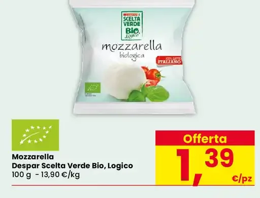 Mozzarella Despar Scelta Verde Bio Logico