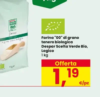 Farina 00 di grano tenero biologica Despar Scelta Verde Bio Logico