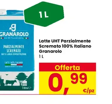 Latte UHT Parzialmente Scremato