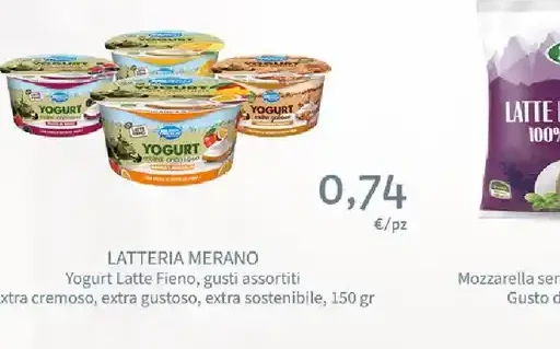 Yogurt Latte Fieno gusti assortiti