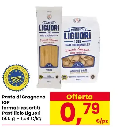 Pasta di Gragnano IGP formati assortiti Pastificio Liguori