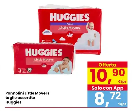 Pannolini Little Movers Huggies