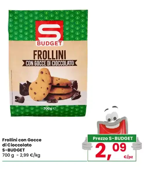 Frollini con gocce di cioccolato S-BUDGET