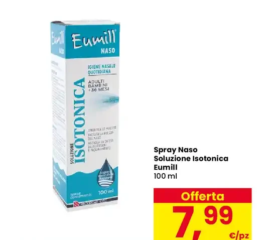 Spray naso soluzione isotonica Eumill