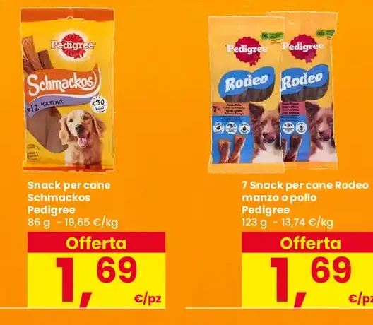 Snack per cane Schmackos Pedigree