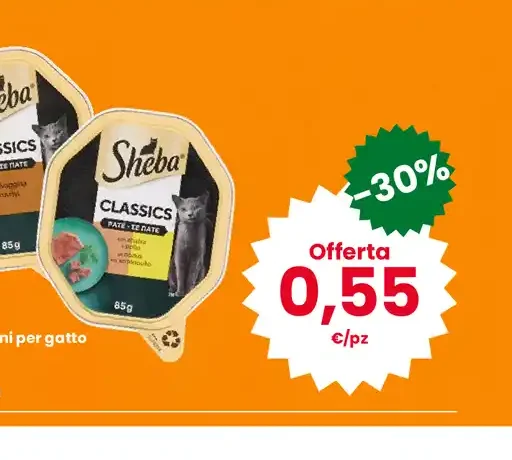 Paté o bocconcini per gatto gusti assortiti Sheba