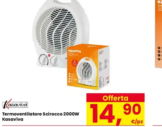 Termoventilatore Sirocco 2000W Kasaviva