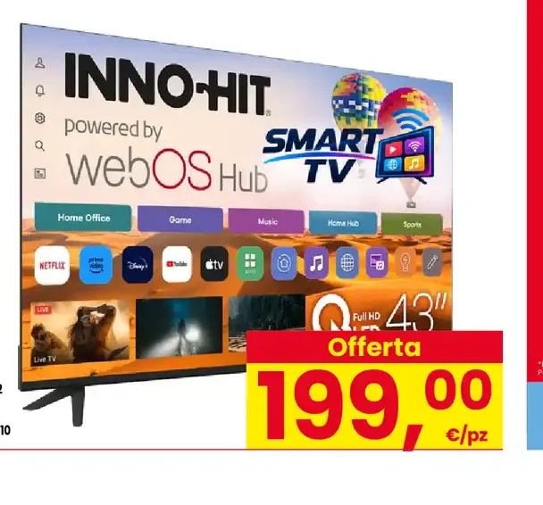 Smart TV Inno-Hit 43" QLED WebOS