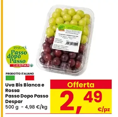 Uva bianca e rossa Passo Dopo Passo Despar