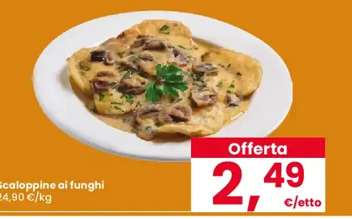 Scaloppine ai funghi