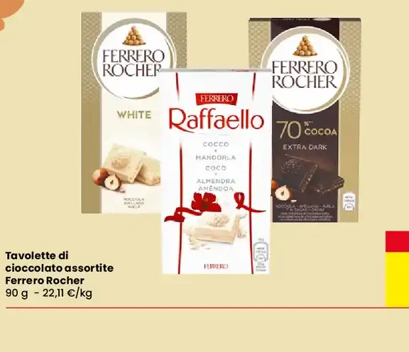 Tavolette di cioccolato assortite