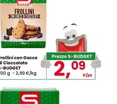 Frollini con gocce di cioccolato S-Budget