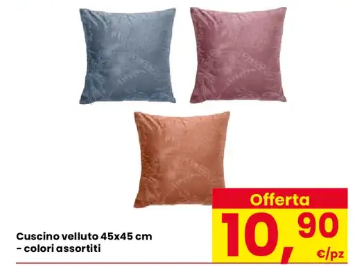 Cuscino velluto