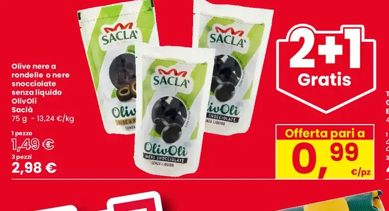 Olive nere a rondelle o intere