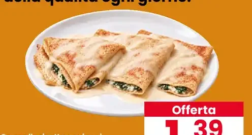 Crespelle ricotta e spinaci