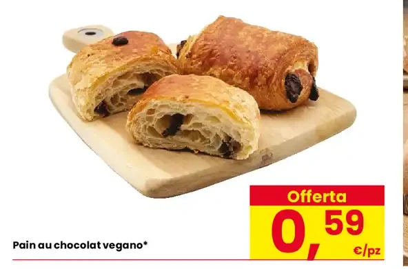 Pain au chocolat vegano