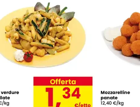 Tris di verdure pastellate