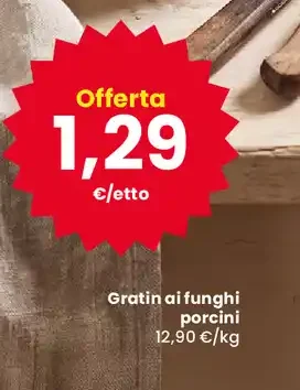 Gratin ai funghi porcini