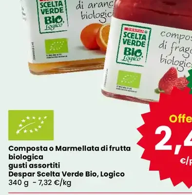 Composta o Marmellata di frutta biologica Despar
