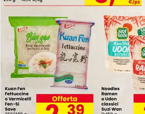 Kuan Fen Fettuccine o Vermicelli Fen-Si Save