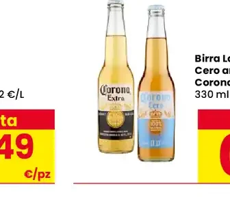 Birra Lager Extra o Cero analcolica