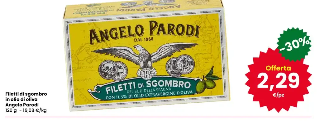 Filetti di sgombro in olio di oliva Angelo Parodi